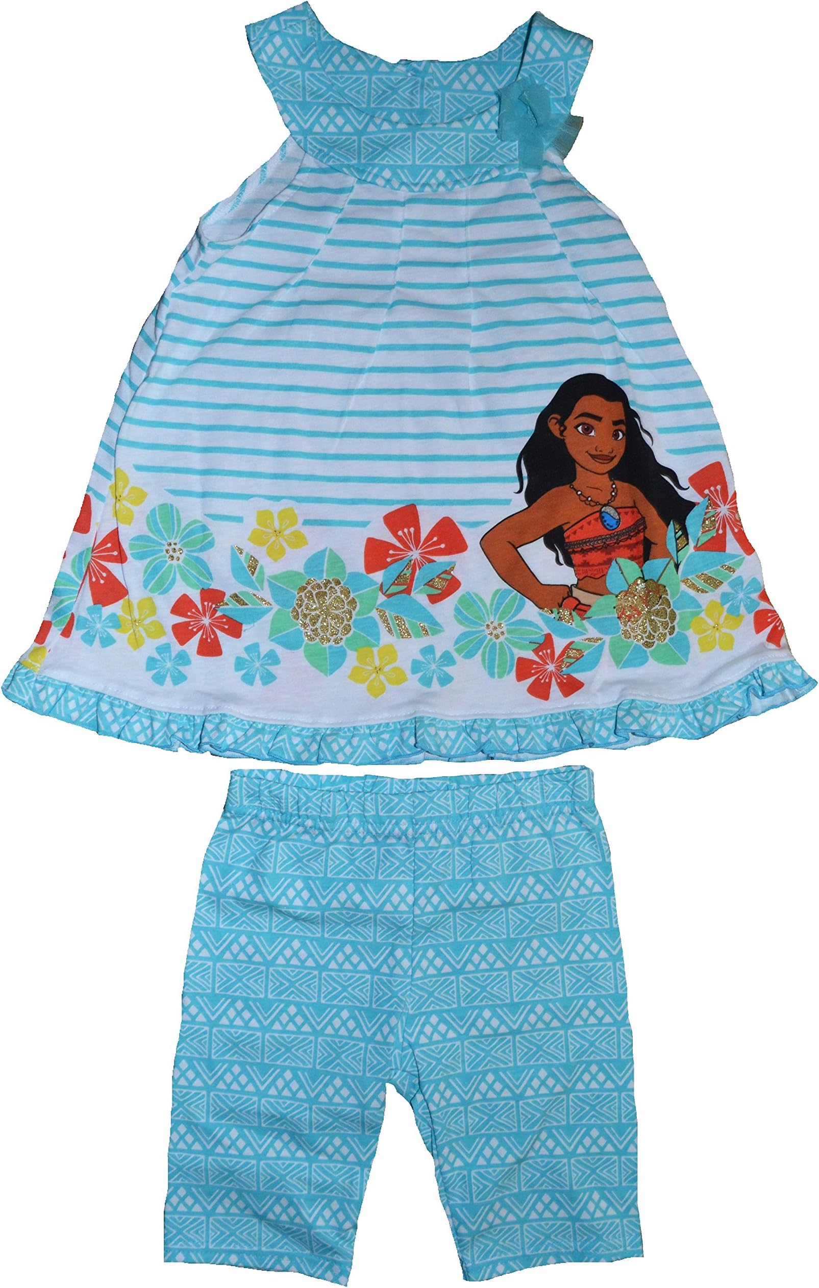 Disney Moana Little Girls' 2-Piece Biker Set