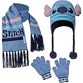 Disney Stitch Girls Beanie Scarf Teenagers Kids Gloves Winter Accessories Stitch Gifts, Different Sets to Choose