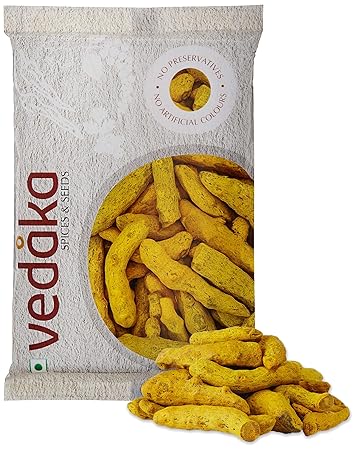 Amazon Brand-Vedaka Dried Turmeric Sticks (Haldi), 200g