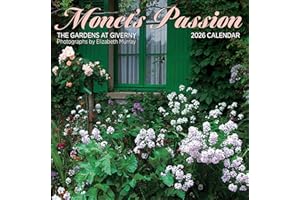Wall Calendar 2026, Monet’s Passion: The Gardens at Giverny Photography, 12 Months, Large Grid Design Featuring 12 Artworks