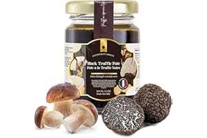 Gourmanity Tartufi Black Truffle Pate, Luxury Italian Truffle Sauce for Restaurant-Style Cuisine at Home, 3.2 oz Jar