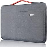 LANDICI 360°Laptop Sleeve Case 14 15 Inch Compatible with MacBook Air 15 M2/M3/M4 2022-2025, MacBook Pro 15, Hp chromebook 14, Waterproof Computer Bag Cover with Handle, Grey