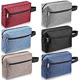 Tolare 6 PCS Travel Toiletry Bag for Women and Men, Travel Pouch, Large Shaving Bag, Portable Grooming Bag, Foldable Storage Bags with Handle for Cosmetics Toiletries Tools, 6 Colors