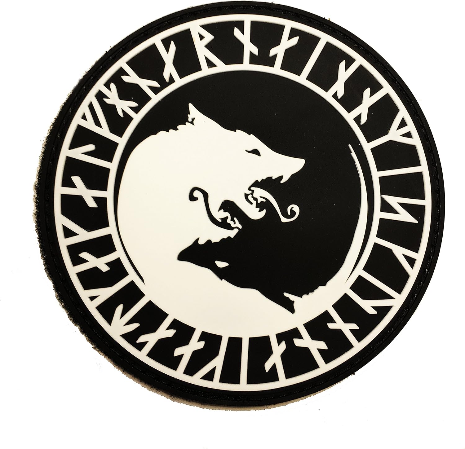 Viking Úlfhédnar 3D PVC Rubber Patch Wolf Odin Rot Viking Odin Úlfhédnar No Mercy Only Violence Wolf Odin God Patch Klett