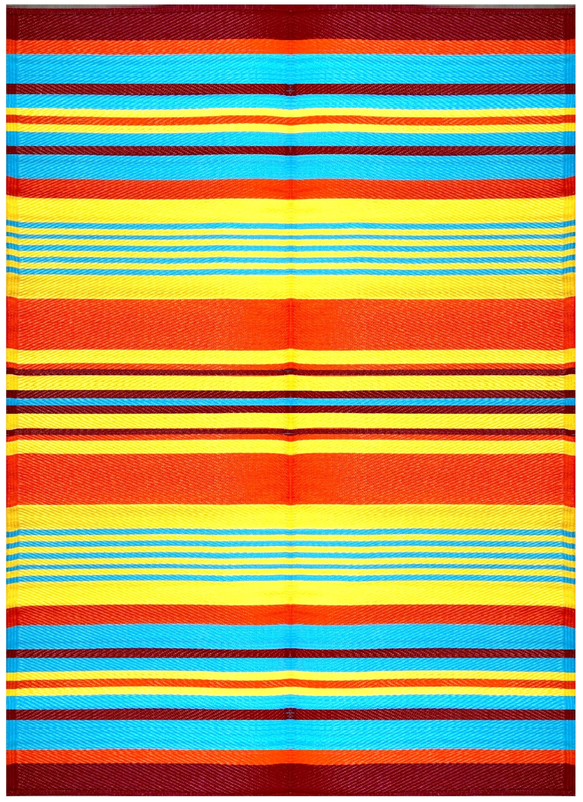 BalajeesUSA Outdoor Rug - 5x7 Multi Color, reversible Recycled Plastic straw Outdoor Patio Rugs Clearance Waterproof Large RV Camper Rug 232