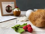 Trimits Christmas Needle Felting Craft Kit 8 x 9cm Pudding view 7