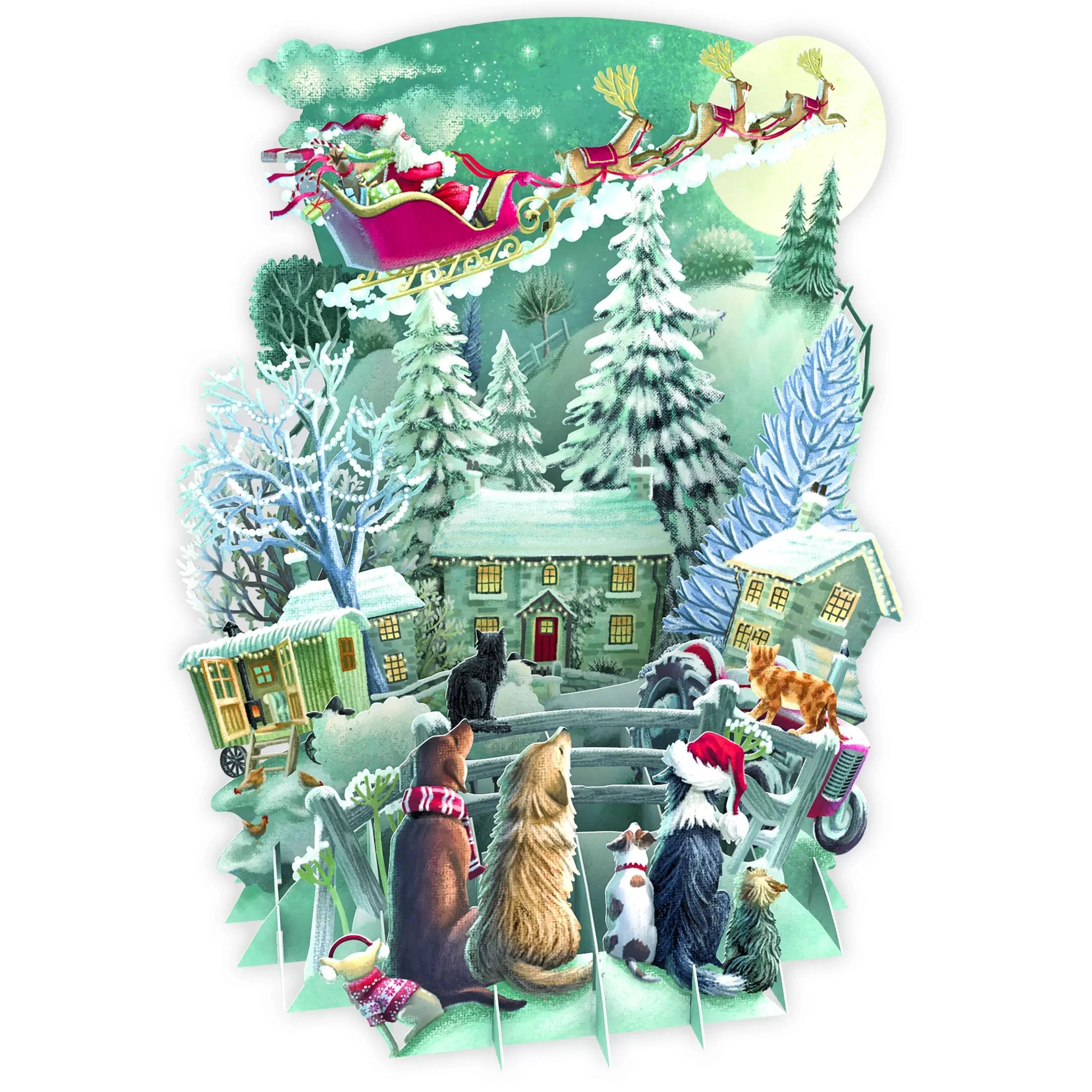 PAPER D'ART - IT'S SANTA - TOP OF THE WORLD CHRISTMAS CARD – XTW035