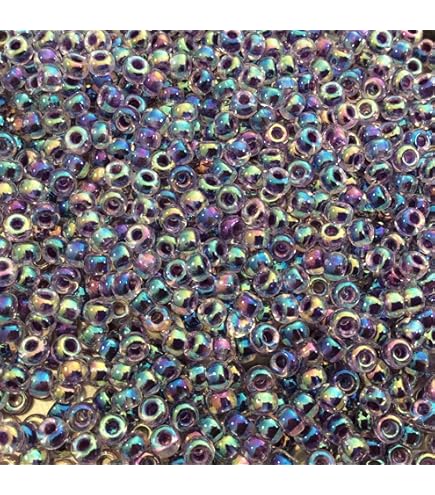 シリアル35枚 Amazon.com: Toho Round Seed Beads 8/0#21 'Silver Lined