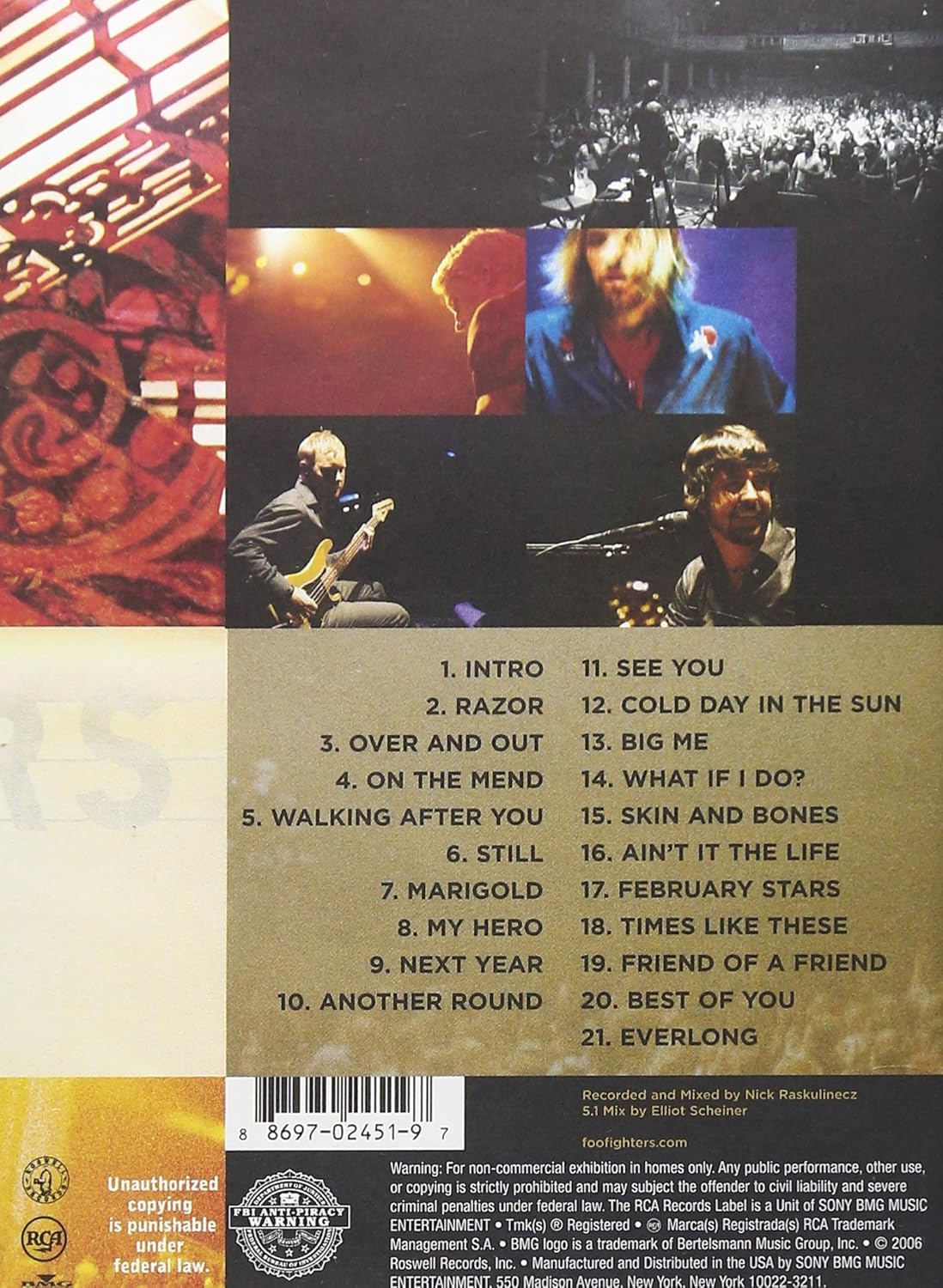 Amazon Co Jp Skin Bones Dvd Import Dvd ブルーレイ Foo Fighters Petra Haden Drew Hester Pat Smear Rami Jaffee