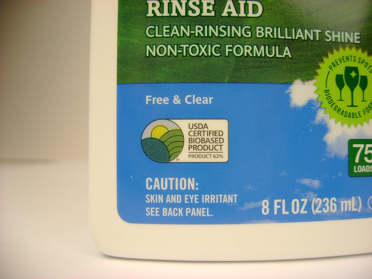 Seventh Generation Rinse Aid, Free & Clear, 8 oz (Pack of 9): Health & Personal Care