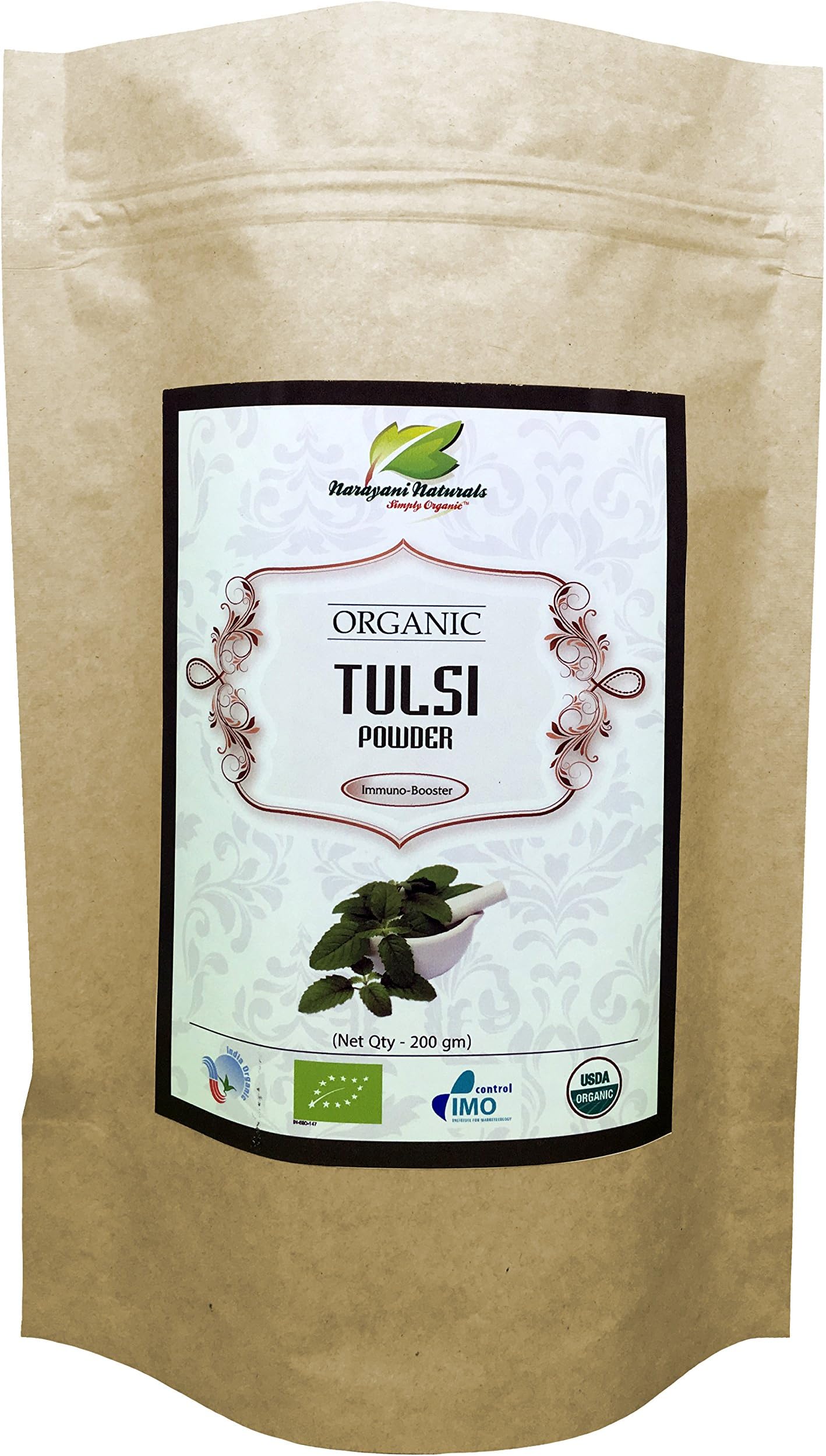 Organic Tulsi Powder 200 gms - 100% certified organic