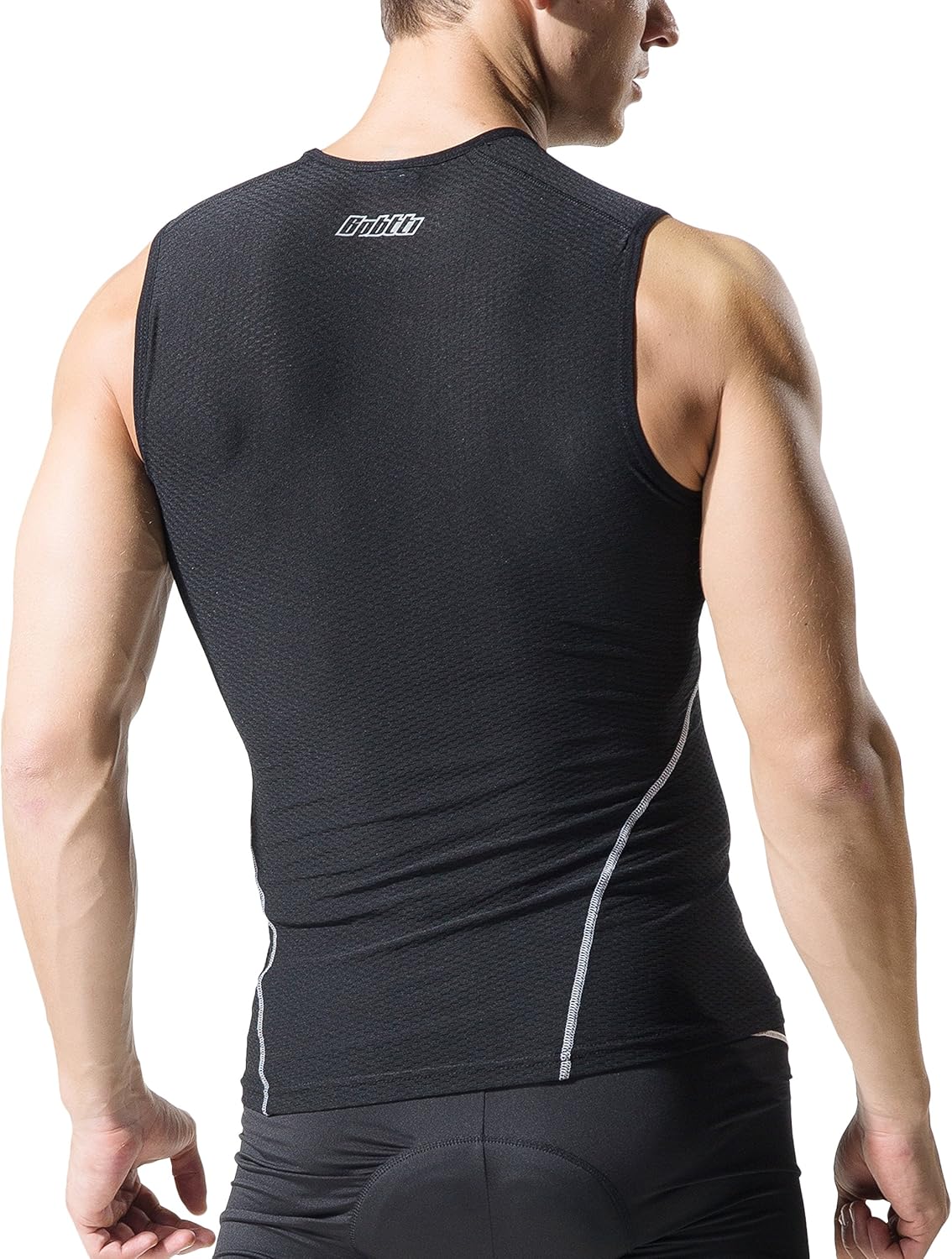 bpbtti Men's Sleeveless Cycling Baselayer Biking Undershirt, Tank top for Men, Athletic Sleeveless Shirt, Gym Shirt : Clothing