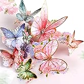 LoveEcho Pop Up Birthday Card, Gold-edged Butterfly Waltz 3D Greeting Card for Birthday, Anniversary, Thank You, Thinking of You, for Women, Wife, Grandma, Daughter, Son, Father, Grandpa, Blue