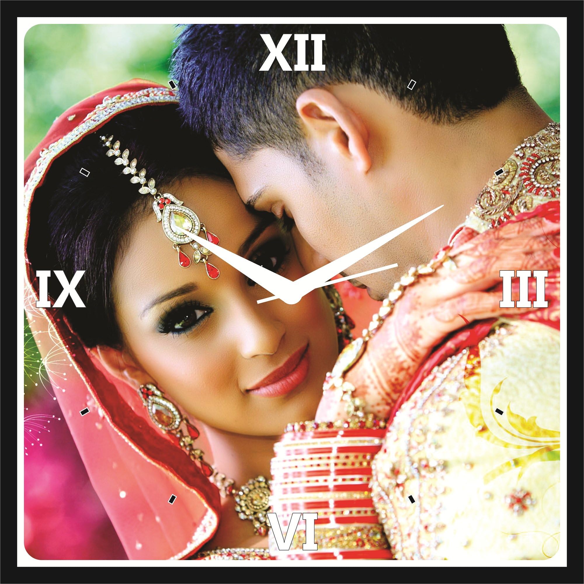 Design Connection Wall Clock, (11 inch), MDF Wood