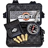Grit Performance Tire Deflators with 80 PSI Tire Pressure Gauge | Automatic, Adjustable Deflator Tool Kit for Off Road Tires, Jeep, Truck, Car, ATV, 4x4 Sand and Rock Climbing
