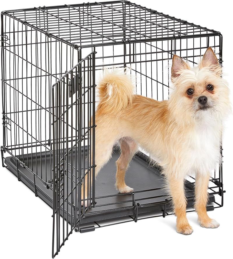 MidWest Homes for Pets 24-Inch iCrate Folding Dog Crate with Divider Panel