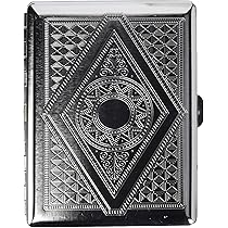 Cigarette Case, Vintage Metal Flip-top Cigarette Case (Hold
