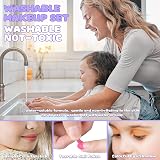 FHNSEL Kids Makeup Set 54-in-1 Washable Princess Toy Gift 4-12 view 5