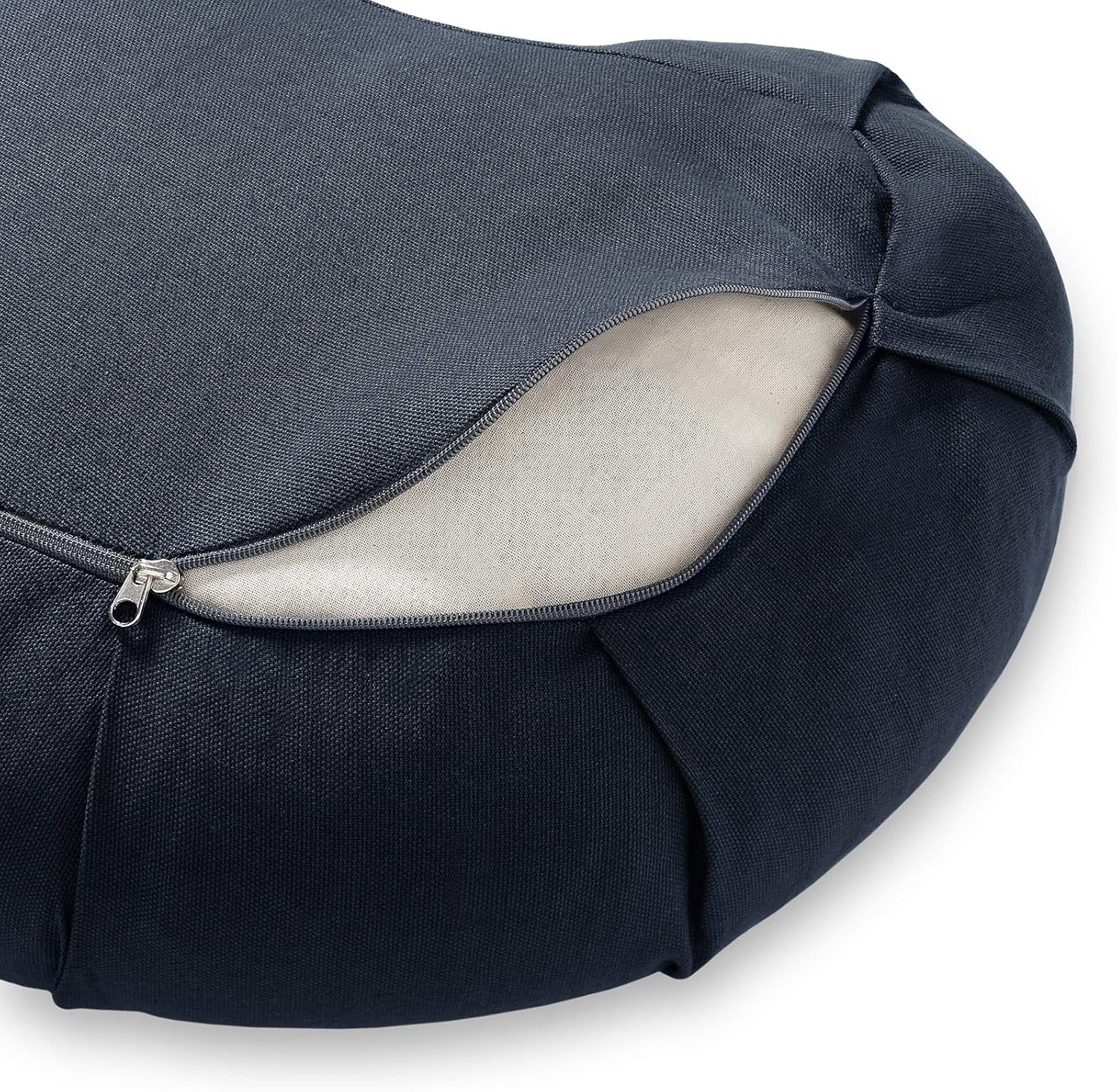 Node Fitness Organic Cotton 17" Crescent Meditation Cushion - Blue : Sports & Outdoors