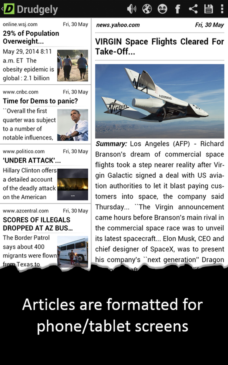 Drudge Report Appstore for Android