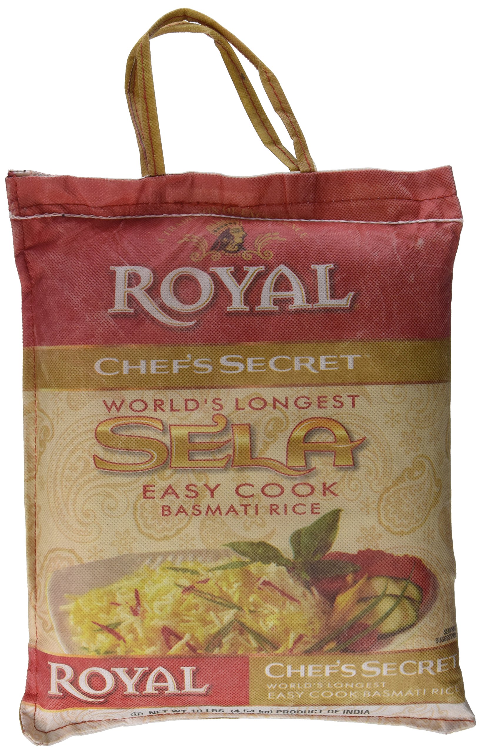 Royal Chef Secret Extra Long Sela Basmati Rice 10 Pound Free Shipping