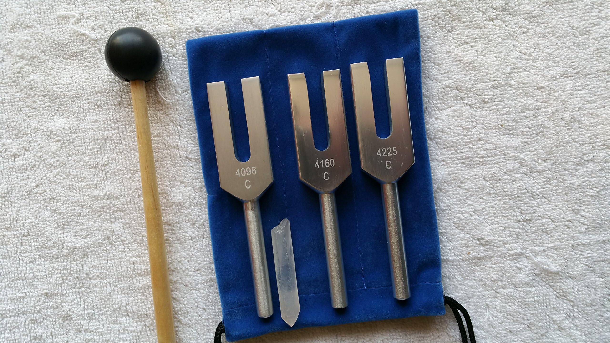 MINGCI Angel Tuning Forks for Healing -4096 Hz, 4160 Hz and 4225 Hz