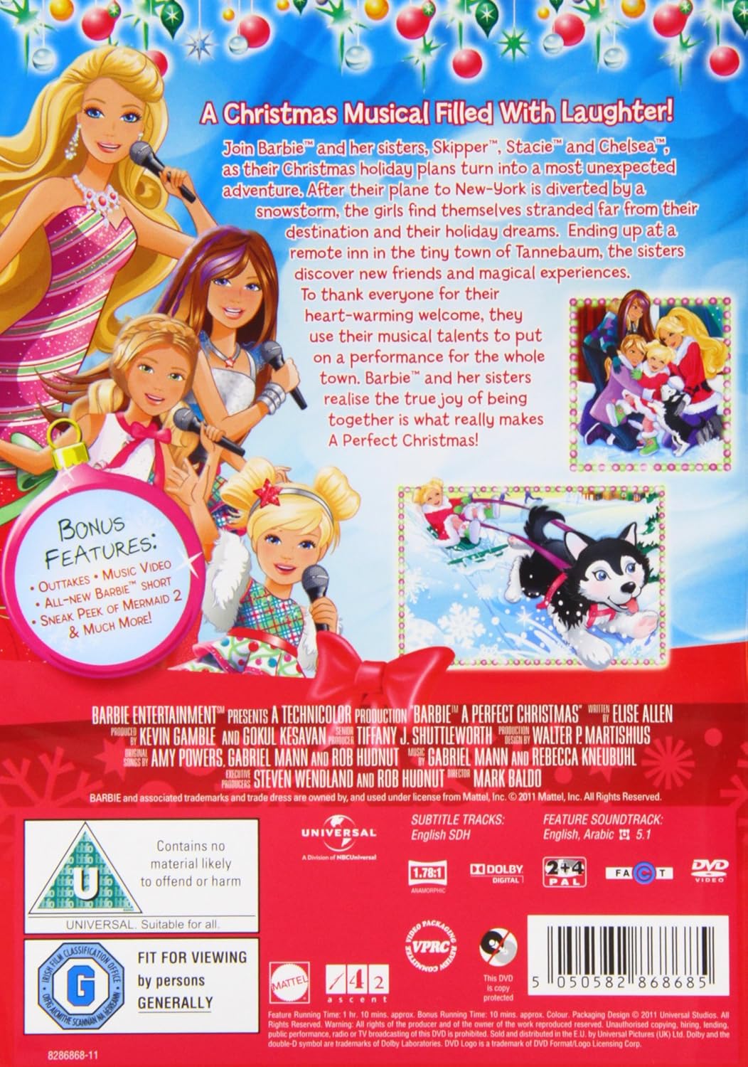 barbie a perfect christmas dvd