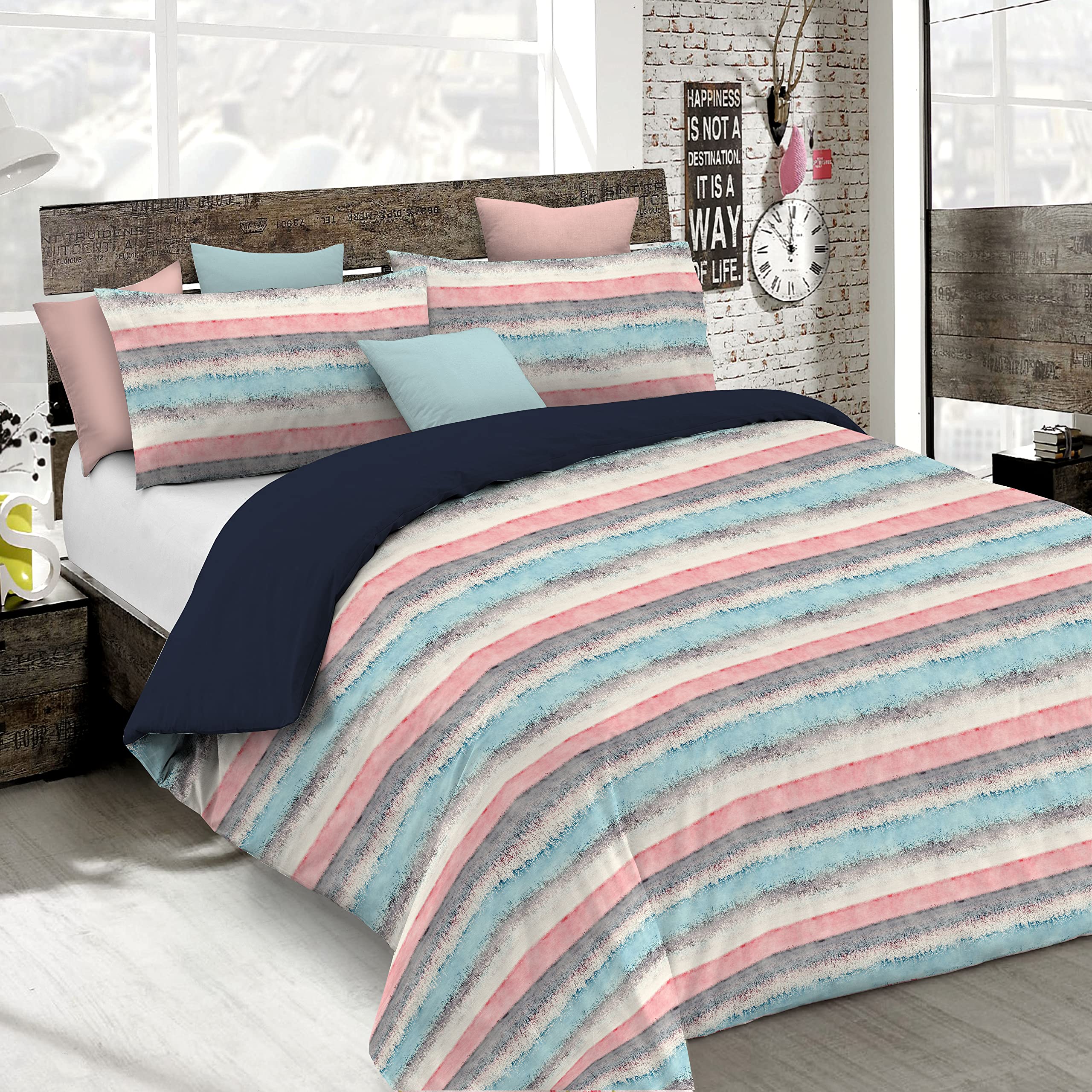 Italian Bed Linen Duvet Cover Fashion, microfiber, Sarah, Single