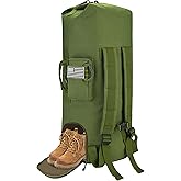 MOZETO 110L Extra Large Sea Bag, Military Duffle Bag with Backpack Straps Heavy Duty Army Duffle Bag for Camp, College Dorm or Laundry Bag