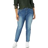 Democracy Women's Plus Size Ab Solution Straight Leg Jean
