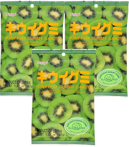Amazon.com : Japanese Fruit Gummy Candy from Kasugai - Kiwi - 107g