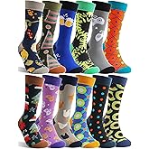MOGGEI Funny Socks for Men Women Fun Cozy Crazy Novelty Fashion Breathable Printed Cotton Boot Socks