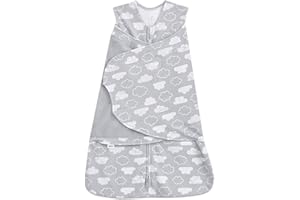 HALO Nid d'ange 100 % coton, 3 positions réglables, TOG 1,5, nuages, nouveau-né, 0-3 mois