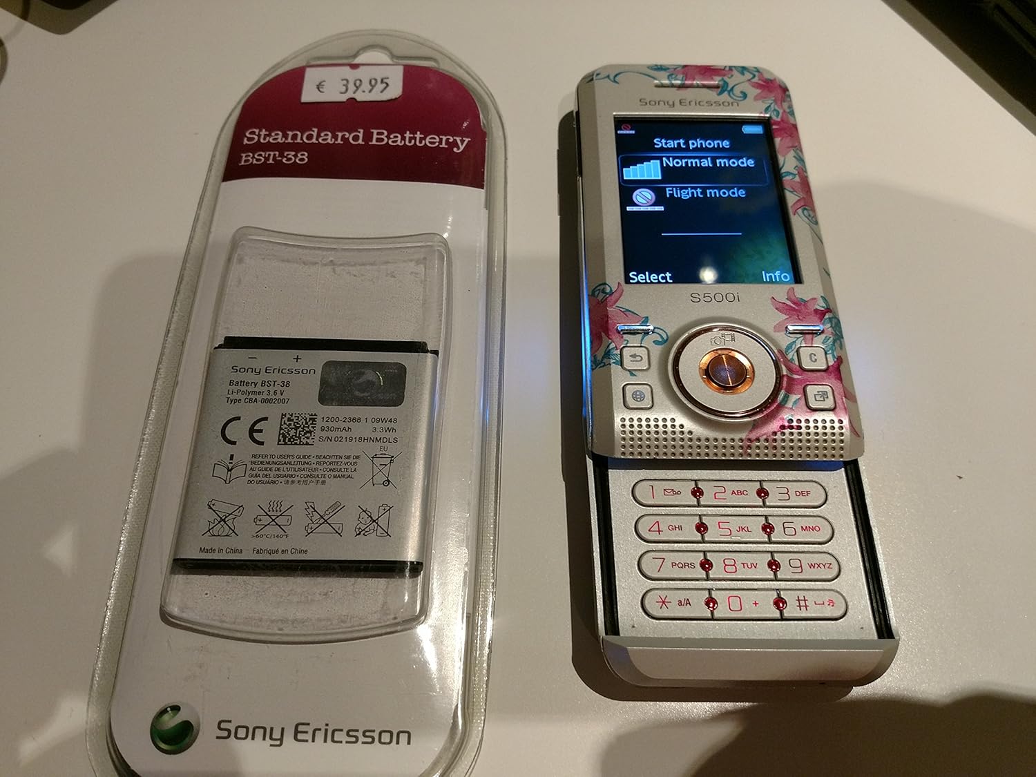 Sony Ericsson S500i, mobile phone flower Edition: Amazon.co.uk: Electronics