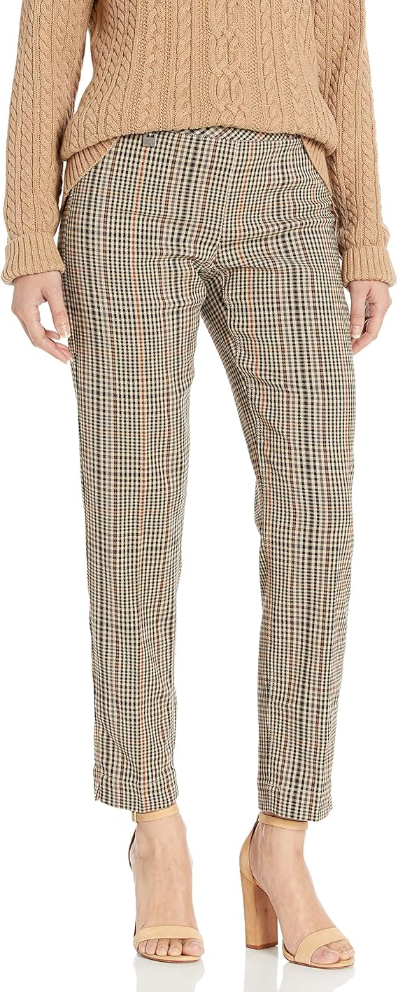 womens plaid ankle pants