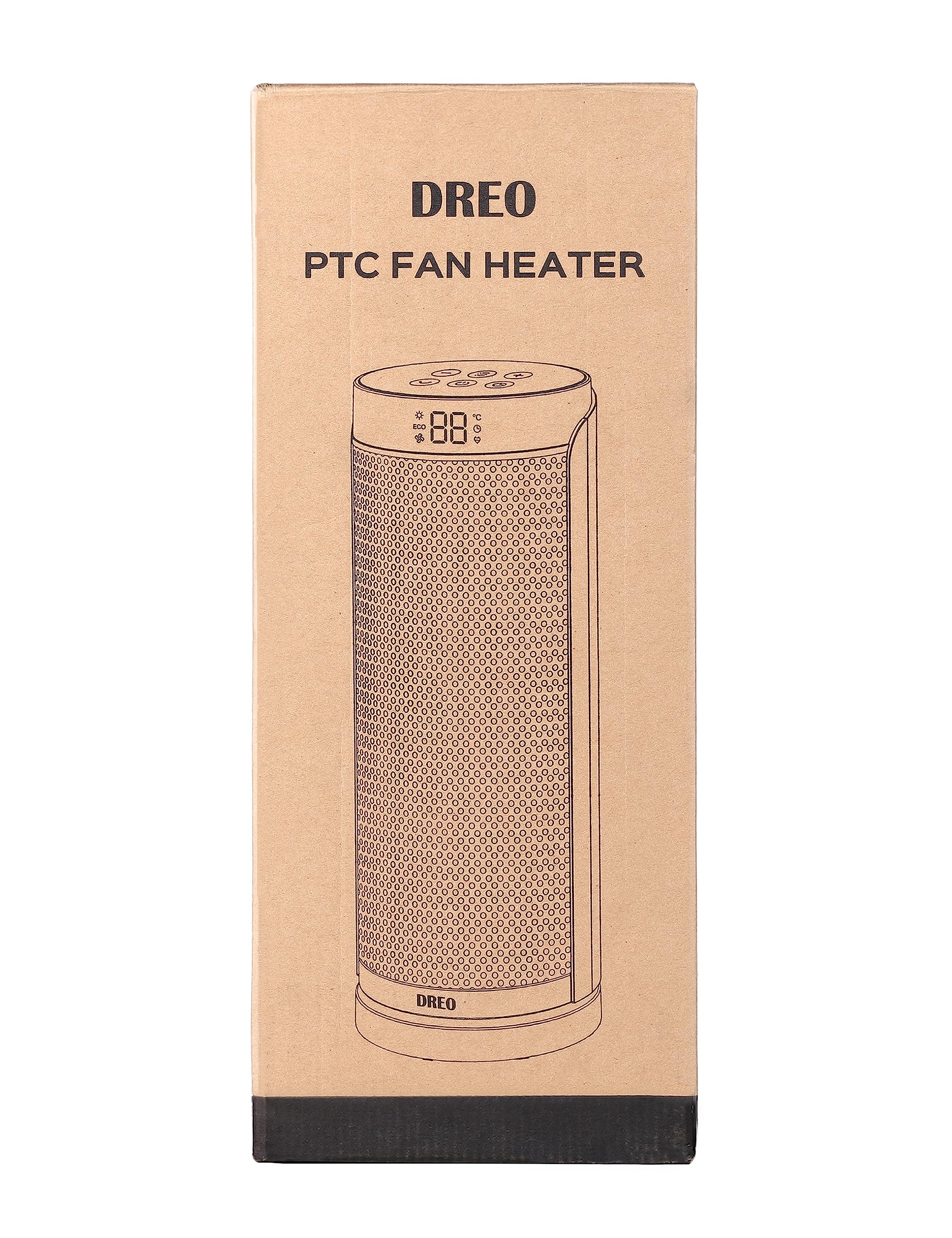 Dreo 16 Inch Electric Heater for Home, 34dB Silent Ceramic Heater, 70° Oscillation Space Heaters Energy Efficient, 3-Mode 3-Speed, Overheating & Tip-Over Protection, 12H Timer, Solaris Slim H3