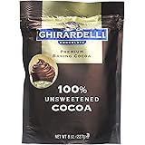 Ghirardelli 100 Percent Unsweetened Premium Baking Cocoa, 8 Ounce -- 6 per case.