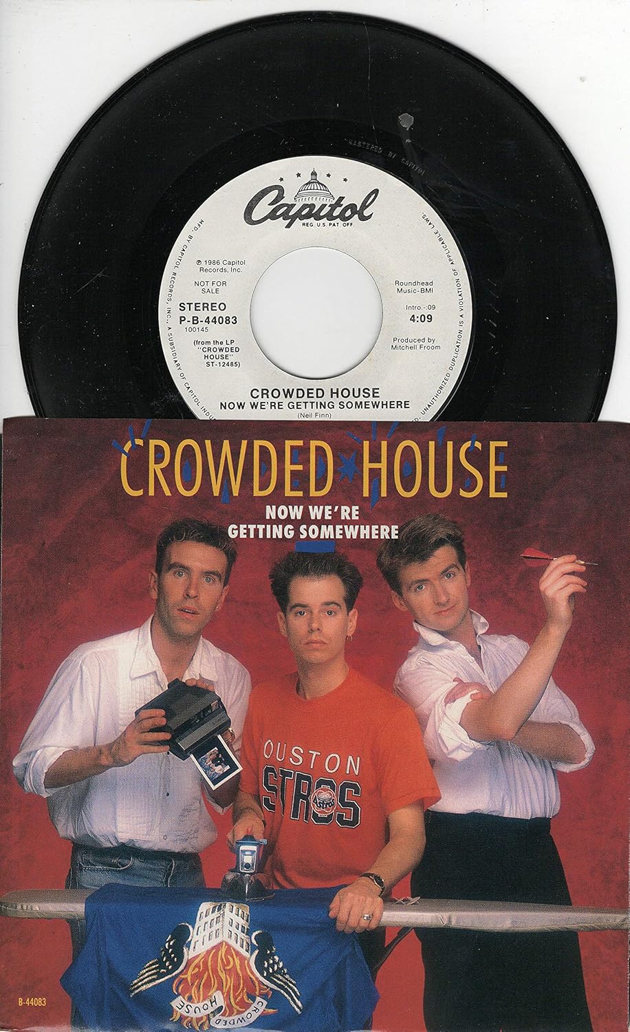 Crowded House: Now We're Getting Somewhere (4:09 Stereo Version) b/w Now We're Getting Somewhere (Same 4:09 Stereo Version)