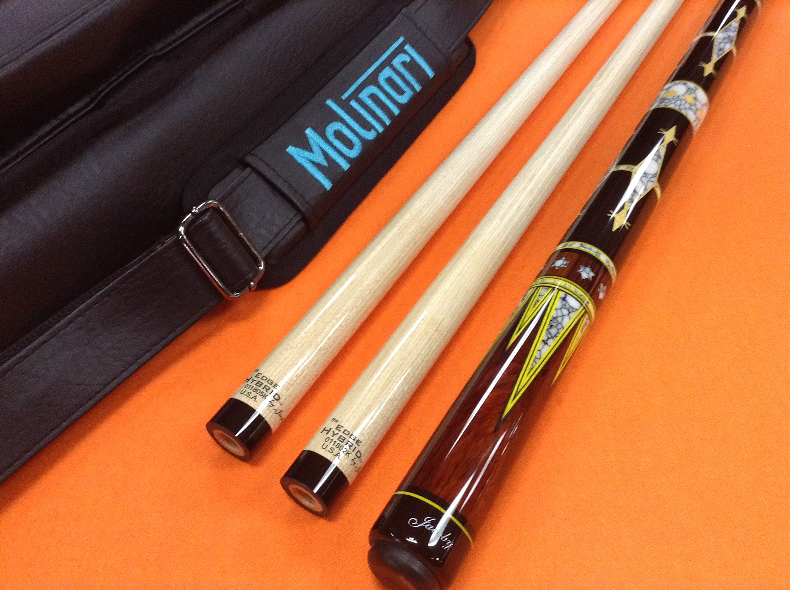 Jacoby Carom CUE 1017-73C Edge Hybrid SHAFTS & MOLINARI CASE (Special Edition)