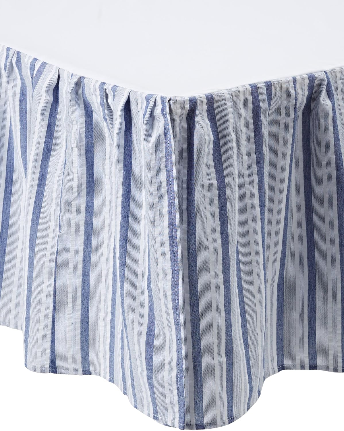C&F Home Nantucket Stripes Dust Ruffle, Blue Multi, King