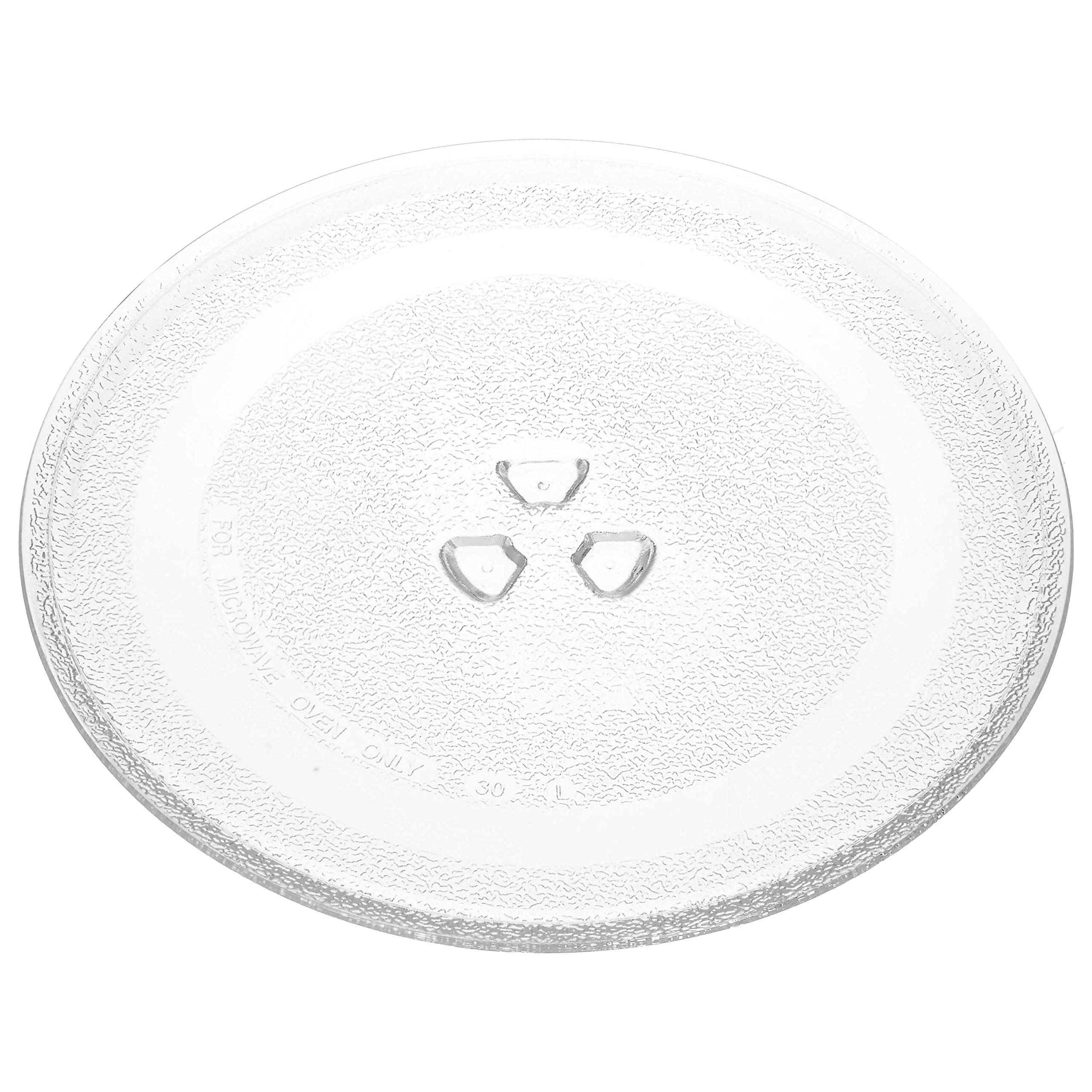 245 mm Universal Microwave Turntable Glass Plate with 3 Fixtures