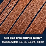 MG Chemicals Super Wick Desoldering Braid #4 Fine 25' x 0.1" Blue RMA Flux view 4