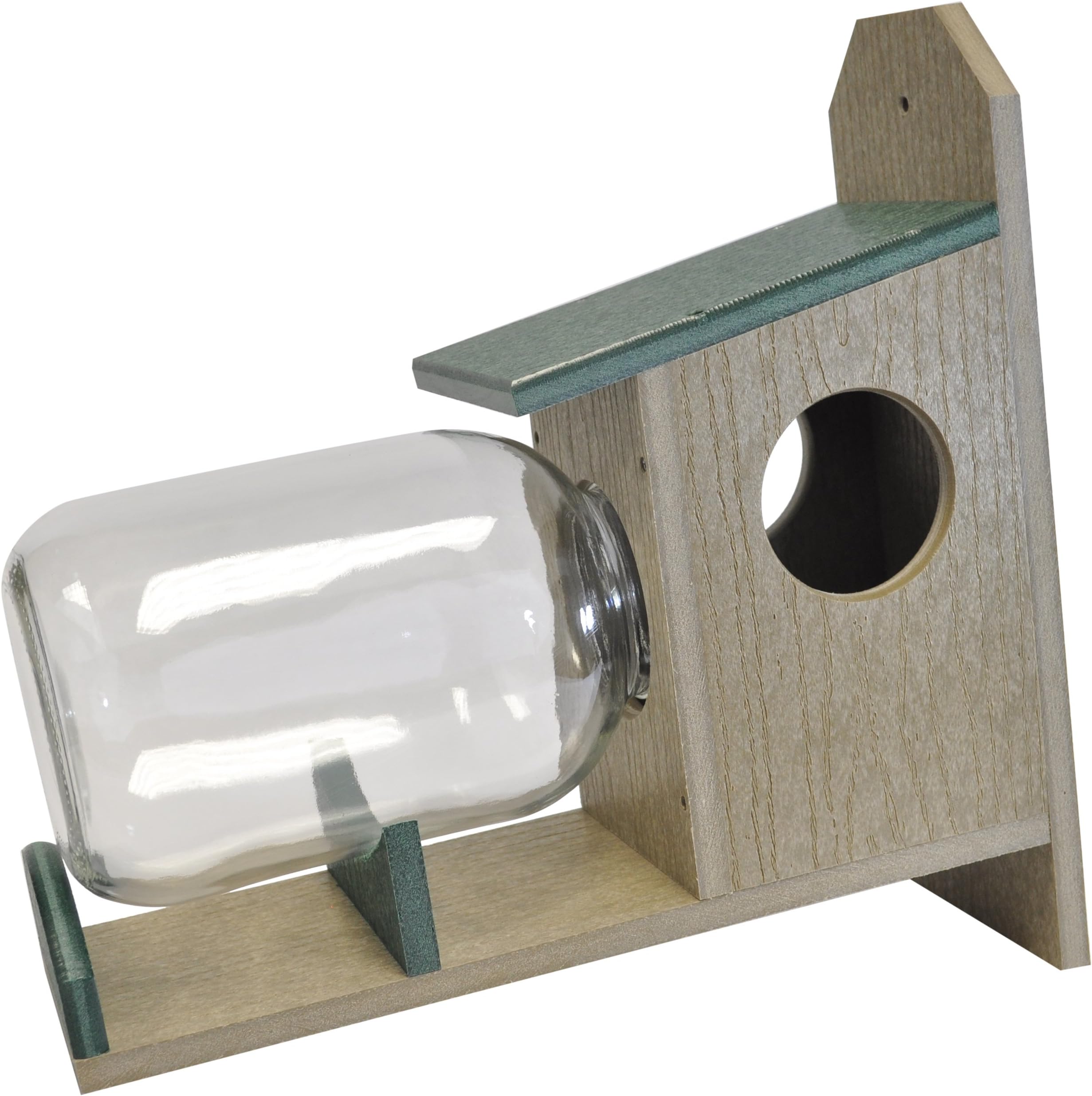 Backyard Boys Woodworking GS8GRWW Squirrel Under Glass Feeder