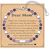 IKIATY Mothers Day Gifts for Women: Aunt, New Mom, Mother-in-Law, Bonus Mom, Tiny Stone Bracelets - Birthday & Christmas Jewelry
