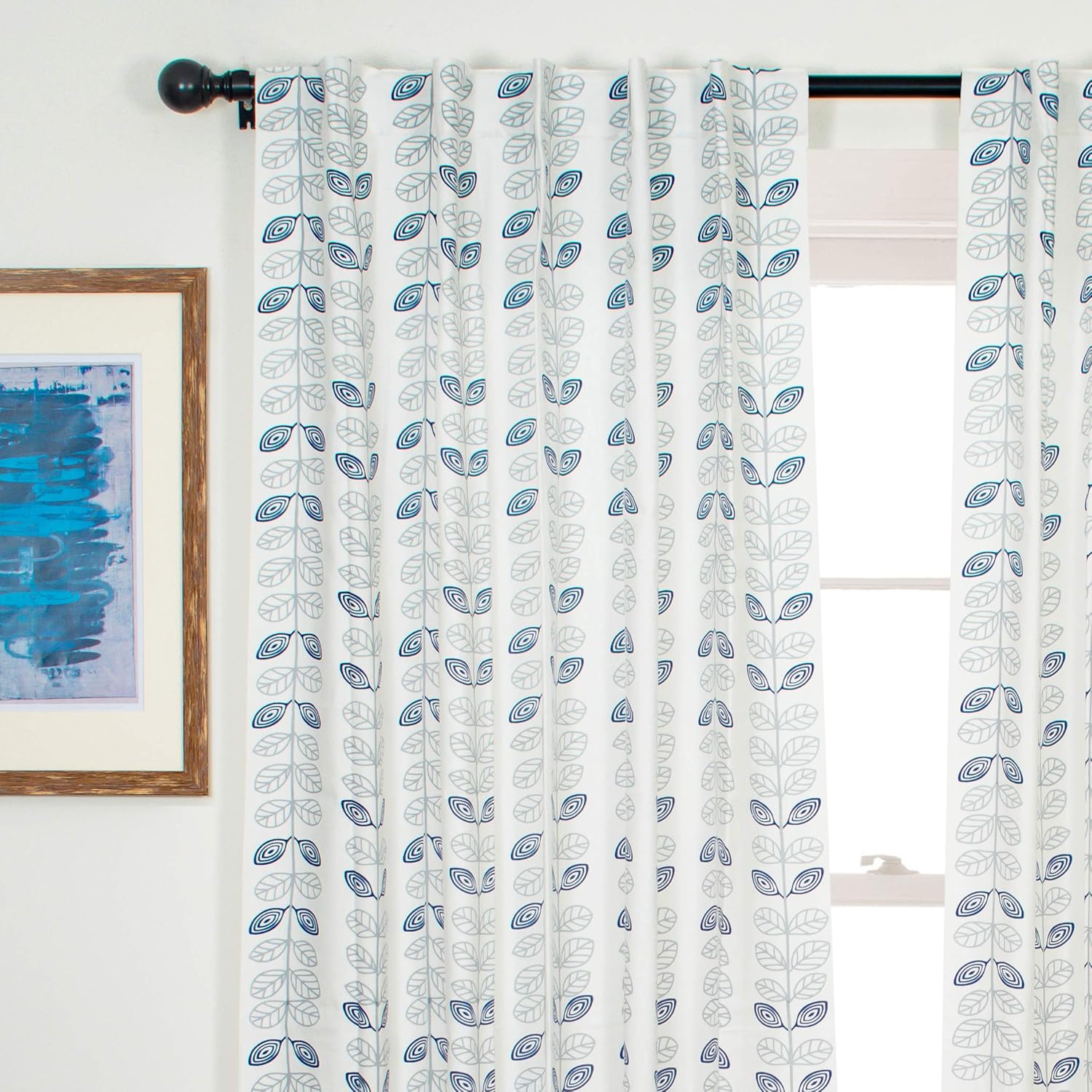 Buy Portobello Curtain Co Cotton Leaf Printed 9 Feet Long Door