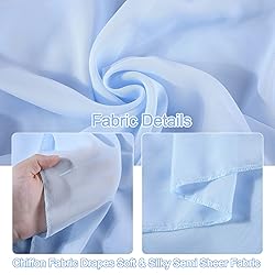 PARTISKY Wedding Arch Draping Fabric, 2 Panels 18FT