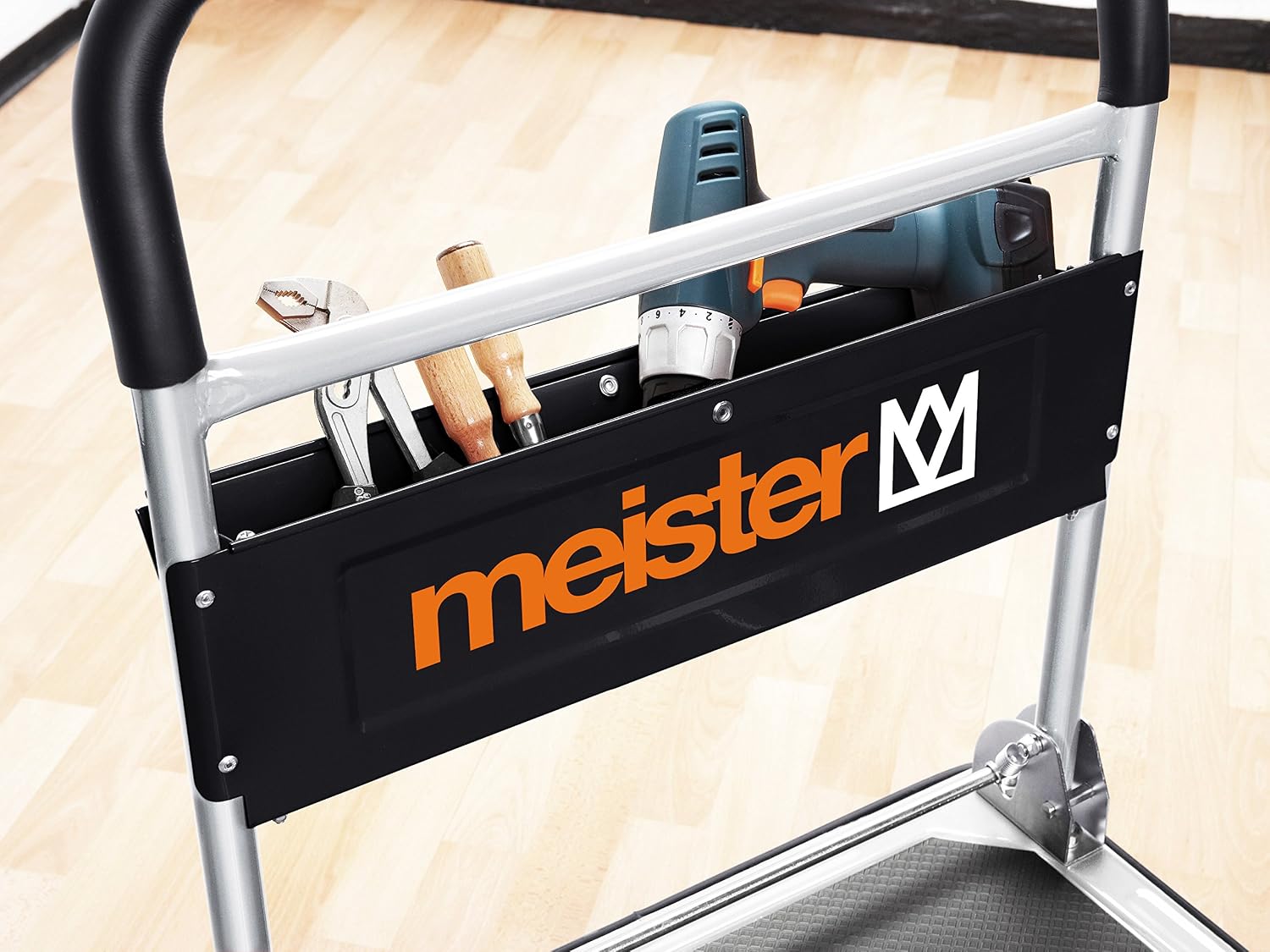 Platform truck "cut-off" 300 kg, foldable, Silver - Image 5