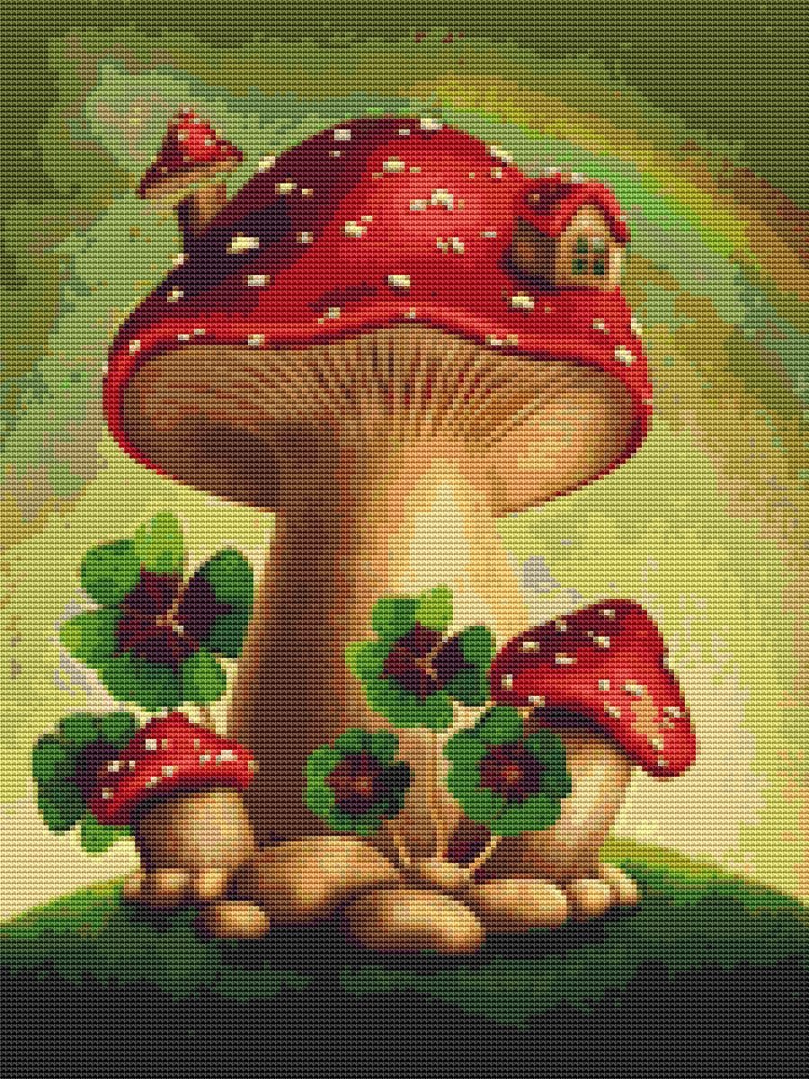 Amazon.com: Mushroom Home 2 Cross Stitch Pattern (Not a Kit) Stitching