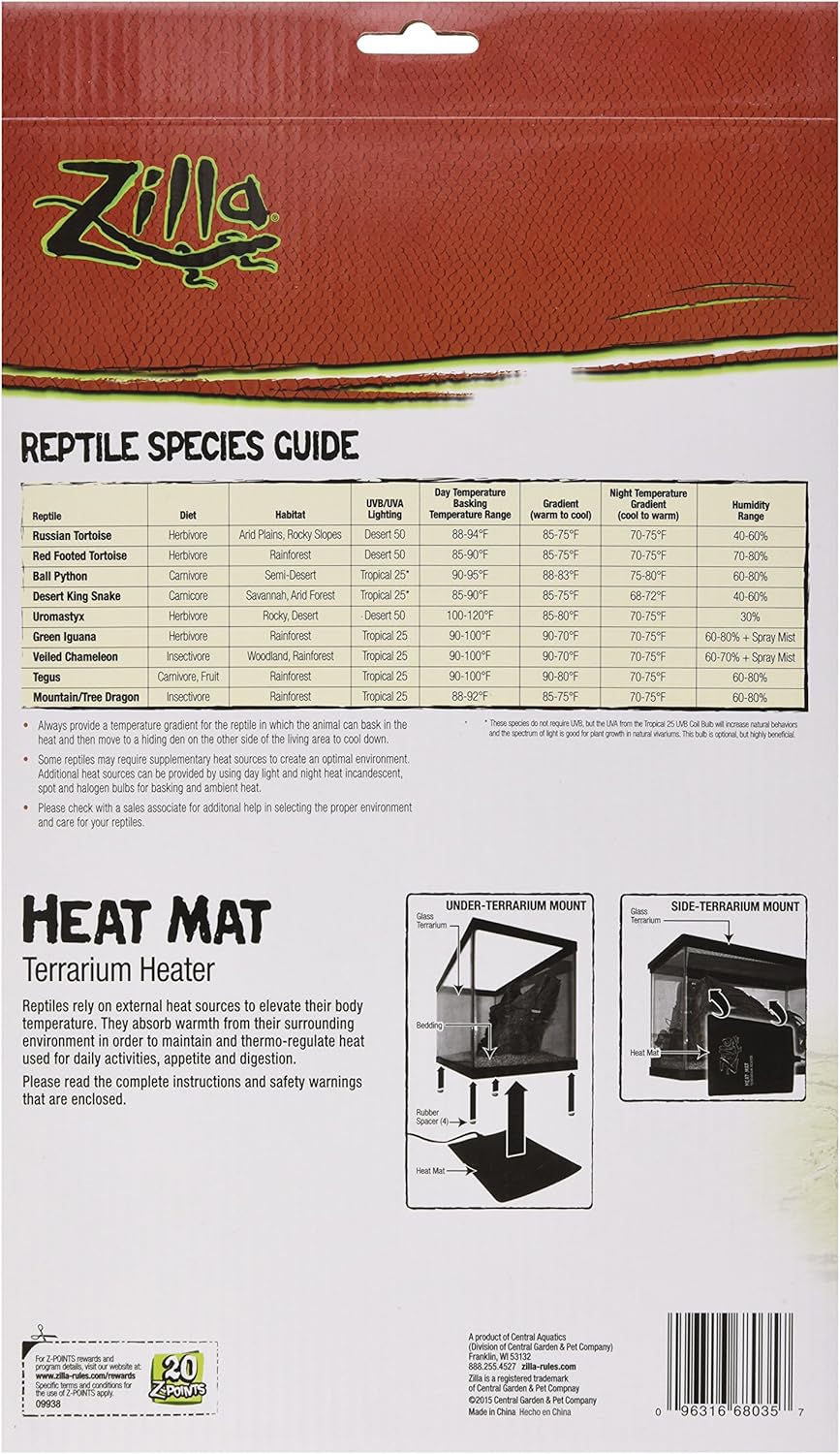 zilla under tank heater