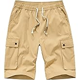 VtuAOL Women's Cargo Shorts Casual Elastic Waist Comfy Relaxed Fit Shorts